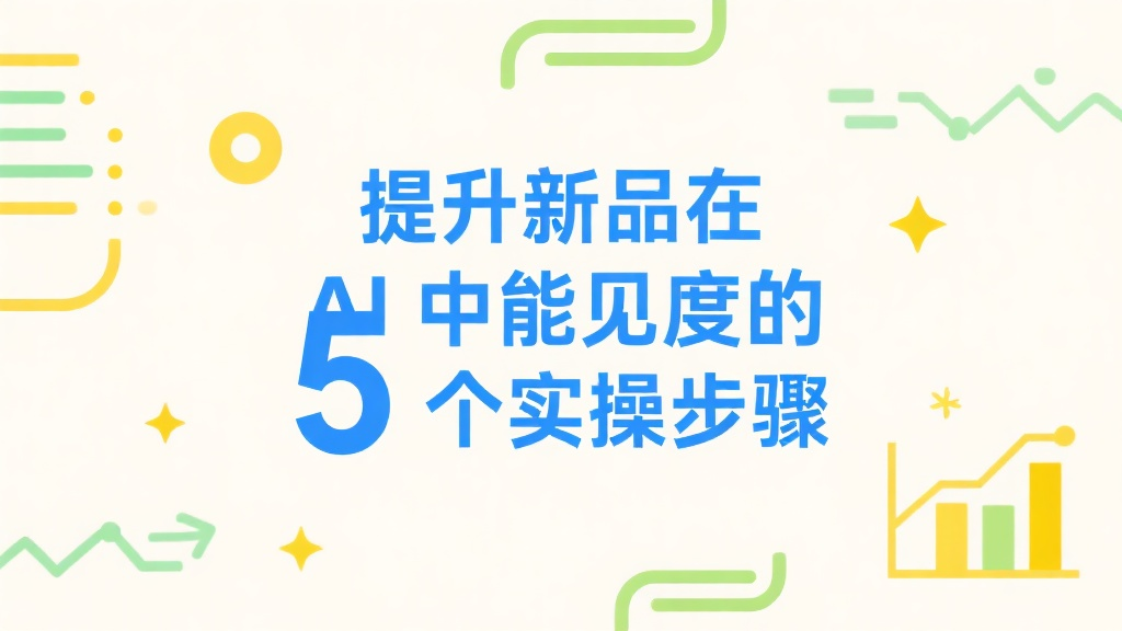提升新品在 AI 中能见度的 5 个实操步骤