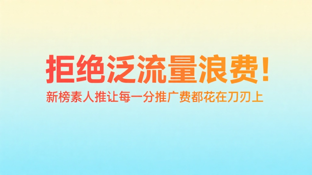 拒绝泛流量浪费！新榜素人推让每一分推广费都花在刀刃上